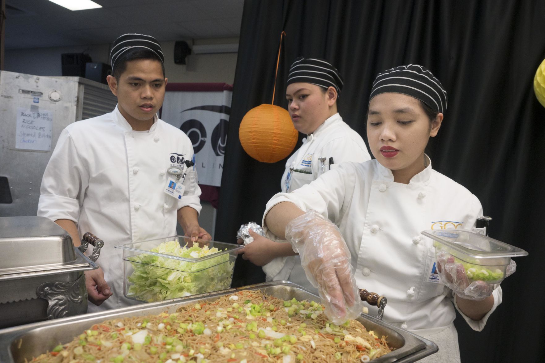Student chefs present five-star skills with Chinese buffet